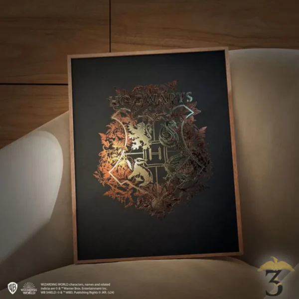 Affiche deluxe letterpress arteonn / wizarding world – poudlard 30×40 - Les Trois Reliques, magasin Harry Potter - Photo N°5