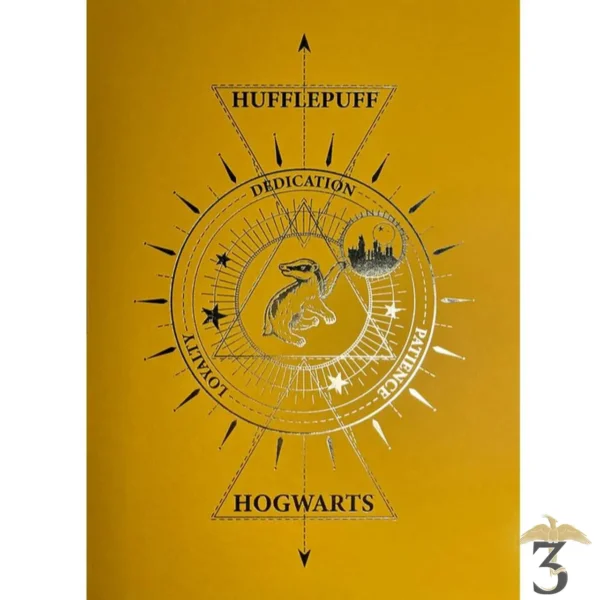 Affiche deluxe letterpress arteonn / wizarding world – poufsouffle 21×30 - Les Trois Reliques, magasin Harry Potter - Photo N°3