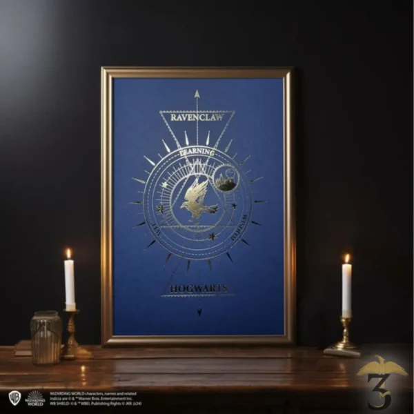 Affiche deluxe letterpress arteonn / wizarding world – serdaigle 21×30 - Les Trois Reliques, magasin Harry Potter - Photo N°1