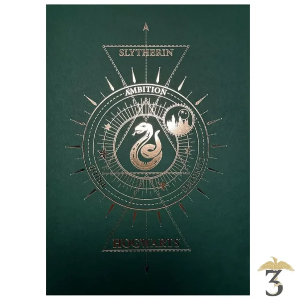 Affiche deluxe letterpress arteonn / wizarding world – serpentard 21×30 - Les Trois Reliques, magasin Harry Potter - Photo N°3