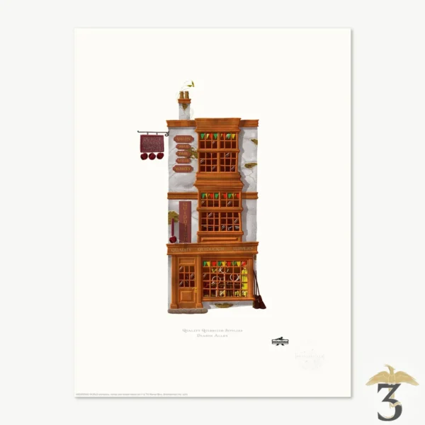 Art print minalima – boutique accessoires de quidditch - Les Trois Reliques, magasin Harry Potter - Photo N°1