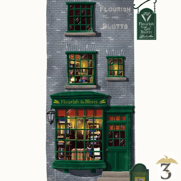 Art print minalima – boutique fleury et bott - Les Trois Reliques, magasin Harry Potter - Photo N°2