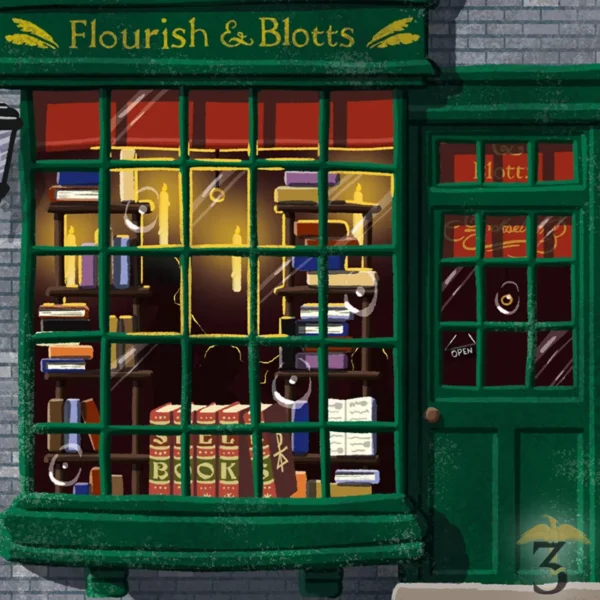 Art print minalima – boutique fleury et bott - Les Trois Reliques, magasin Harry Potter - Photo N°3