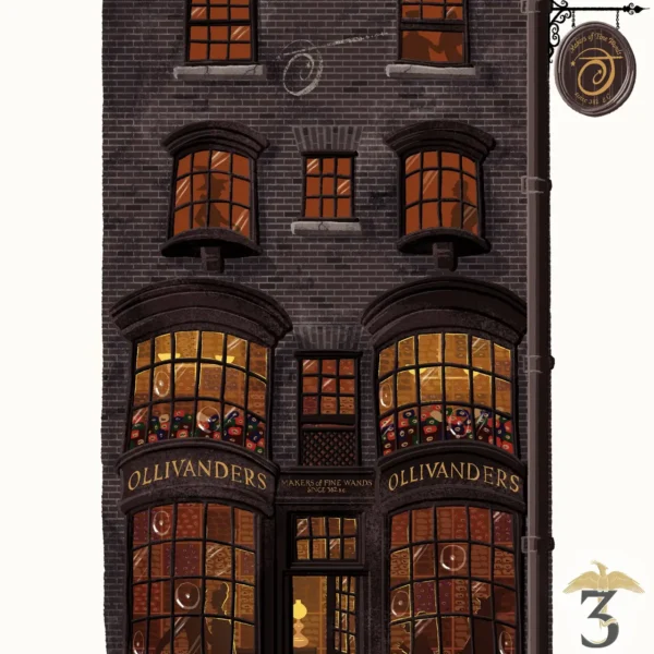 Art print minalima – boutique ollivander - Les Trois Reliques, magasin Harry Potter - Photo N°2