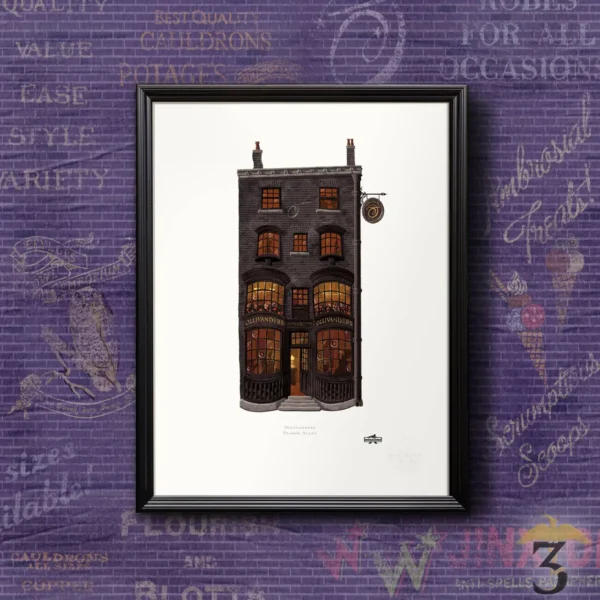 Art print minalima – boutique ollivander - Les Trois Reliques, magasin Harry Potter - Photo N°4