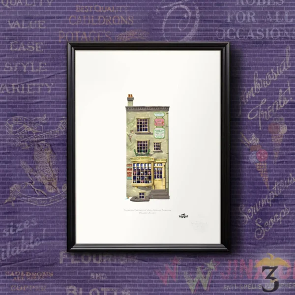 Art print minalima – le glacier florian fortarome - Les Trois Reliques, magasin Harry Potter - Photo N°4