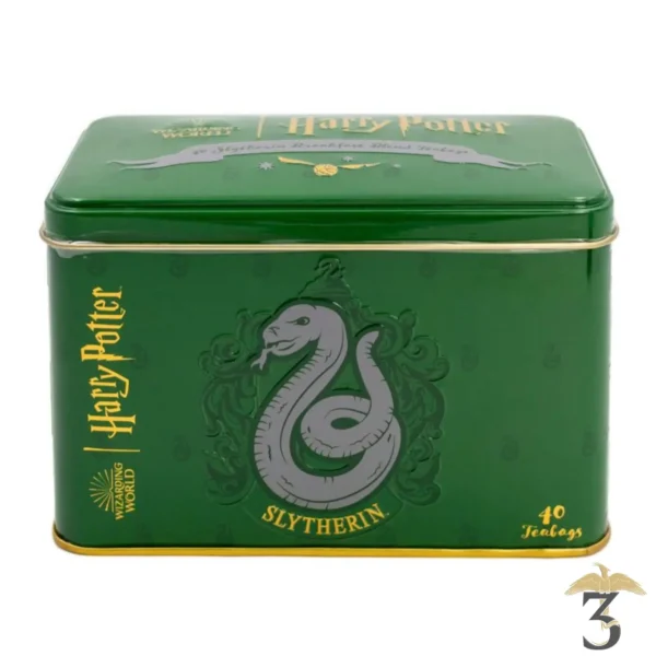 Boîte à thé maison serpentard 80 g - Les Trois Reliques, magasin Harry Potter - Photo N°1