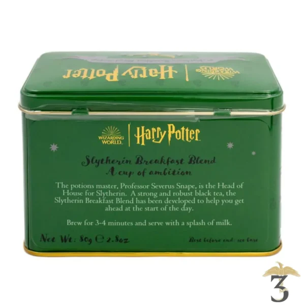 Boîte à thé maison serpentard 80 g - Les Trois Reliques, magasin Harry Potter - Photo N°3