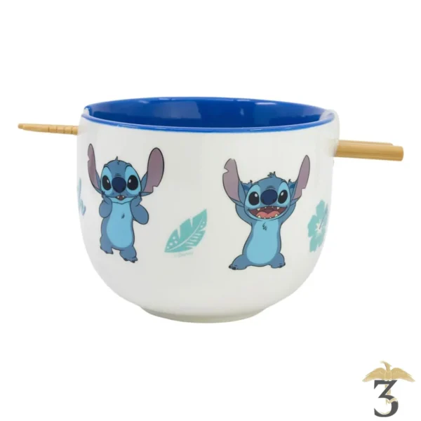 Bol a ramen avec baguettes – stitch - Les Trois Reliques, magasin Harry Potter - Photo N°1