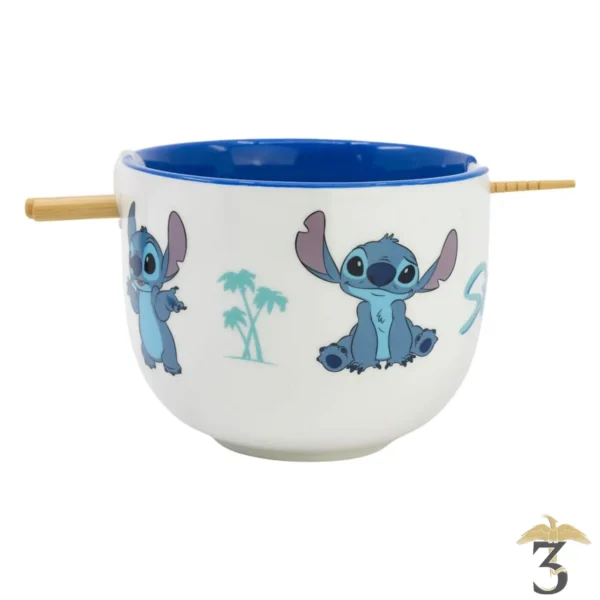 Bol a ramen avec baguettes – stitch - Les Trois Reliques, magasin Harry Potter - Photo N°2