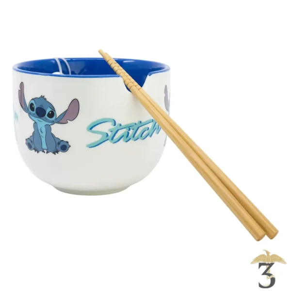 Bol a ramen avec baguettes – stitch - Les Trois Reliques, magasin Harry Potter - Photo N°3