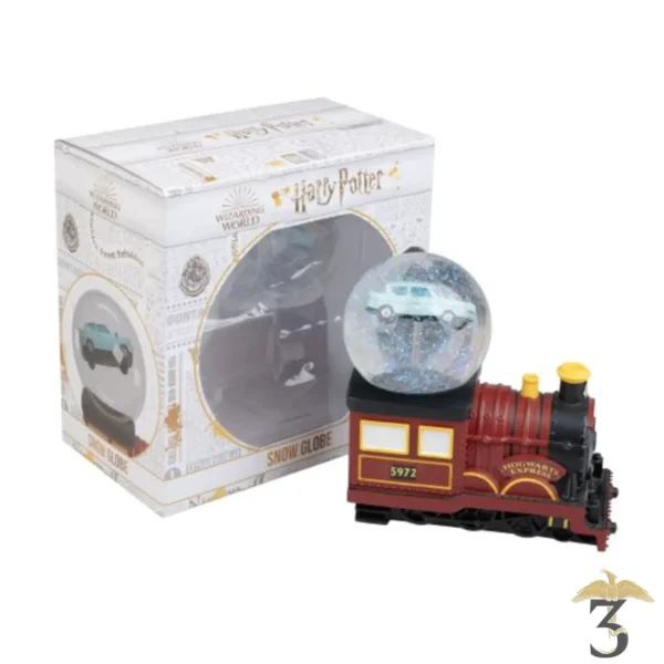 Boule a neige poudlard express et ford anglia - Les Trois Reliques, magasin Harry Potter - Photo N°2