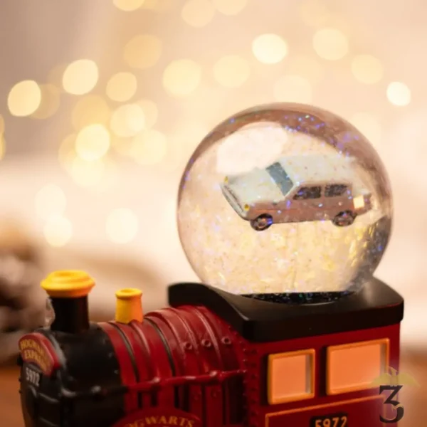 Boule a neige poudlard express et ford anglia - Les Trois Reliques, magasin Harry Potter - Photo N°6