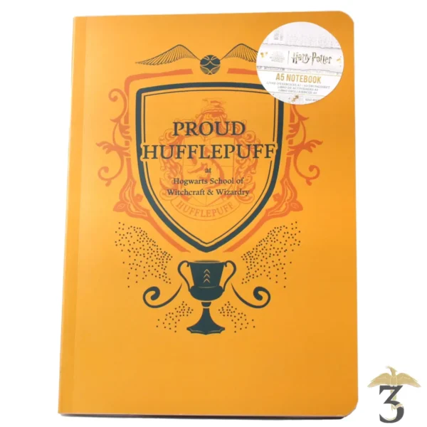 Cahier a5 proud poufsouffle - Les Trois Reliques, magasin Harry Potter - Photo N°1