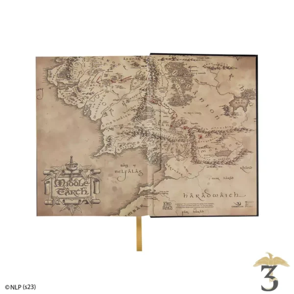 Carnet rigide carte de la terre du milieu – le seigneur des anneaux - Les Trois Reliques, magasin Harry Potter - Photo N°6