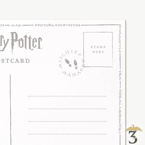 Carte postale message to professor snap from the marauder s map – minalima - Les Trois Reliques, magasin Harry Potter - Photo N°5