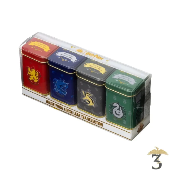 Coffret boîte à thé maisons de poudlard 100 g - Les Trois Reliques, magasin Harry Potter - Photo N°3