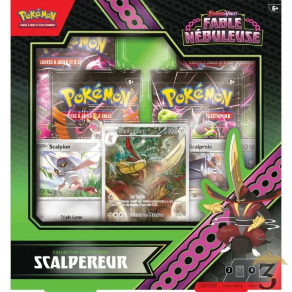 Coffret illustration scalpereur – pokemon - Les Trois Reliques, magasin Harry Potter - Photo N°1