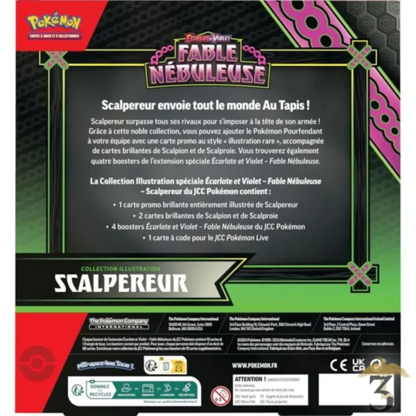 Coffret illustration scalpereur – pokemon - Les Trois Reliques, magasin Harry Potter - Photo N°2