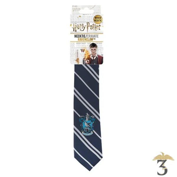 Cravate Serdaigle (adulte) logo tissé - Harry Potter - Les Trois Reliques, magasin Harry Potter - Photo N°2