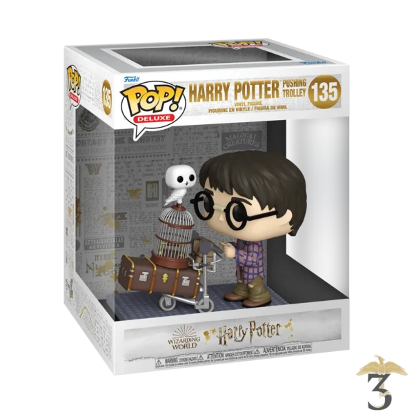 Figurine Pop! Deluxe Harry Pushing Trolley - Les Trois Reliques, magasin Harry Potter - Photo N°2