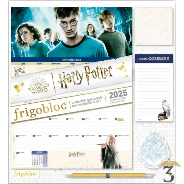 Frigobloc mensuel 2025 harry potter - Les Trois Reliques, magasin Harry Potter - Photo N°1