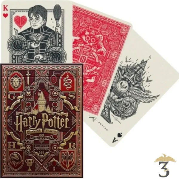 Jeu de carte theory11 rouge - Les Trois Reliques, magasin Harry Potter - Photo N°1