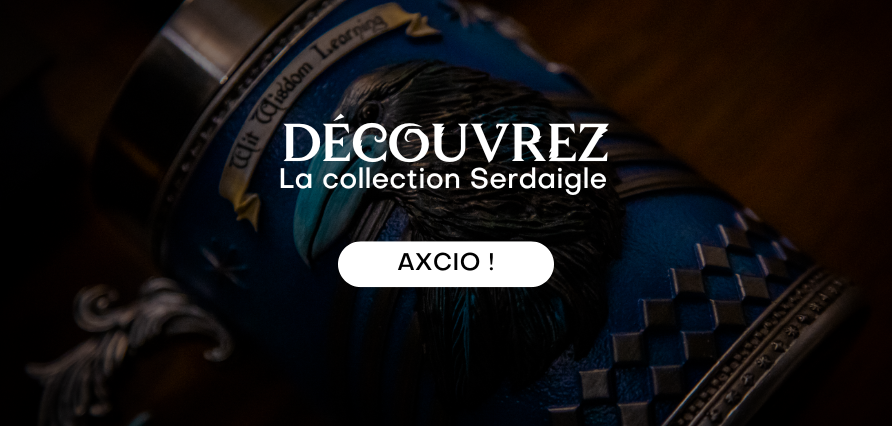La collection Serdaigle de Les4Maisons disponible chez les 3 Reliques boutique harry potter près de Lyon