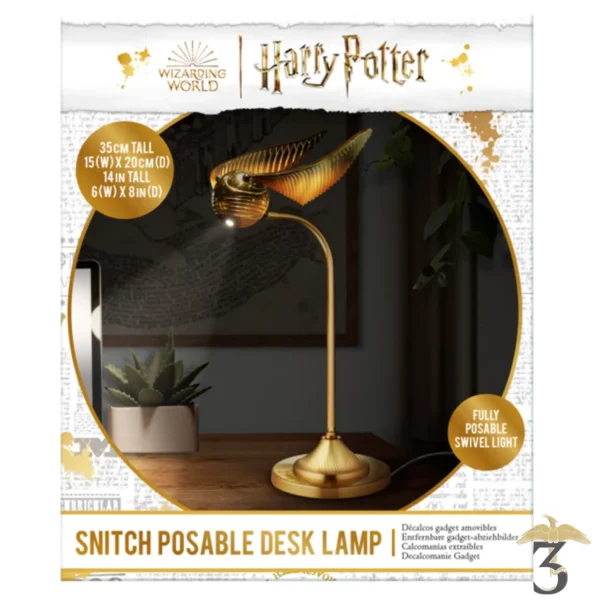 Lampe de bureau vif d or 36 cm - Les Trois Reliques, magasin Harry Potter - Photo N°2