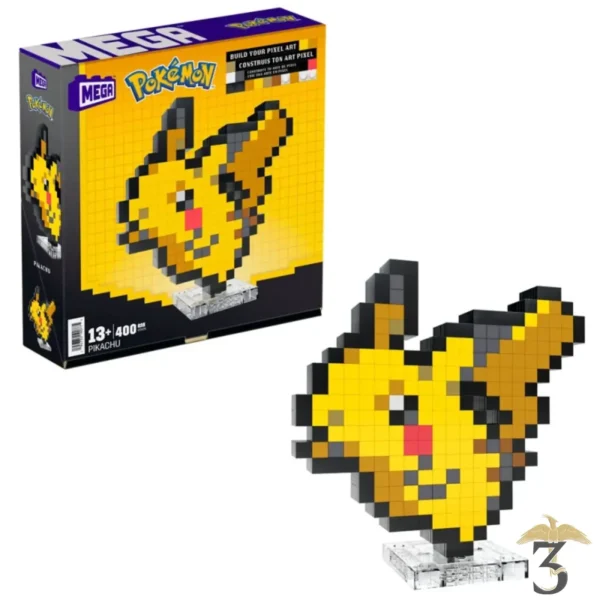 Mega coffret construction pikachu pixelise – pokemon - Les Trois Reliques, magasin Harry Potter - Photo N°2