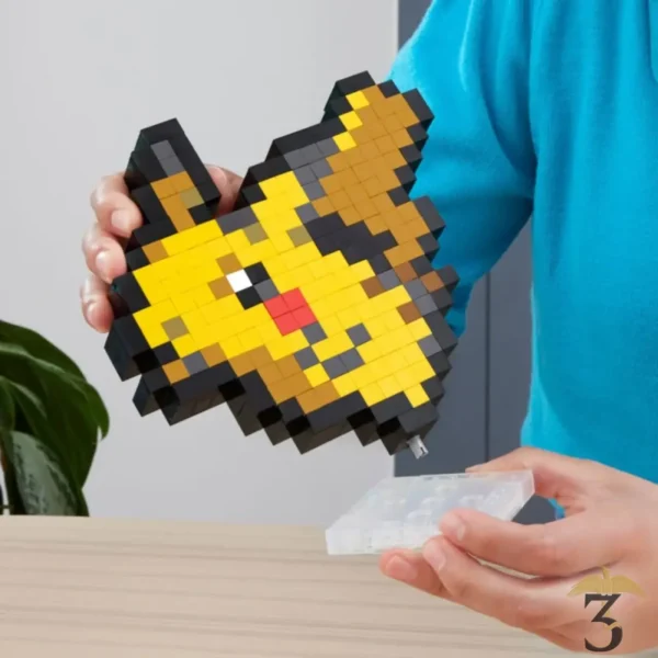 Mega coffret construction pikachu pixelise – pokemon - Les Trois Reliques, magasin Harry Potter - Photo N°4