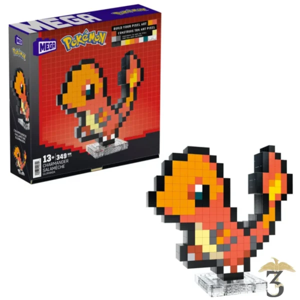 Mega coffret construction salameche pixelise – pokemon - Les Trois Reliques, magasin Harry Potter - Photo N°2