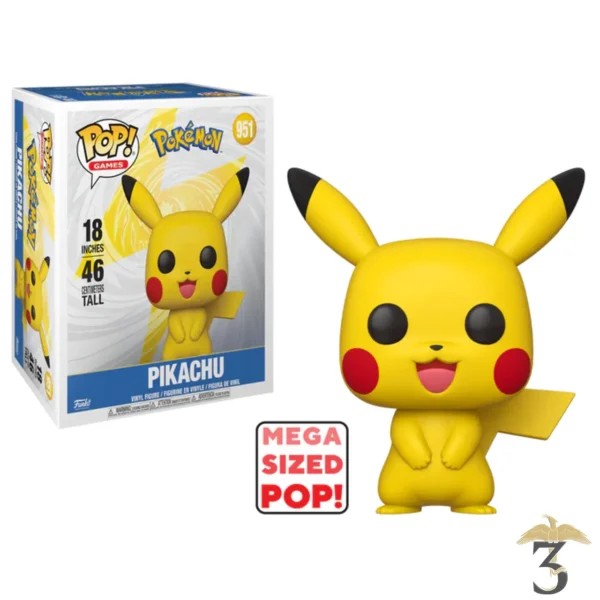 Mega pop 951 pikachu – pokemon - Les Trois Reliques, magasin Harry Potter - Photo N°1