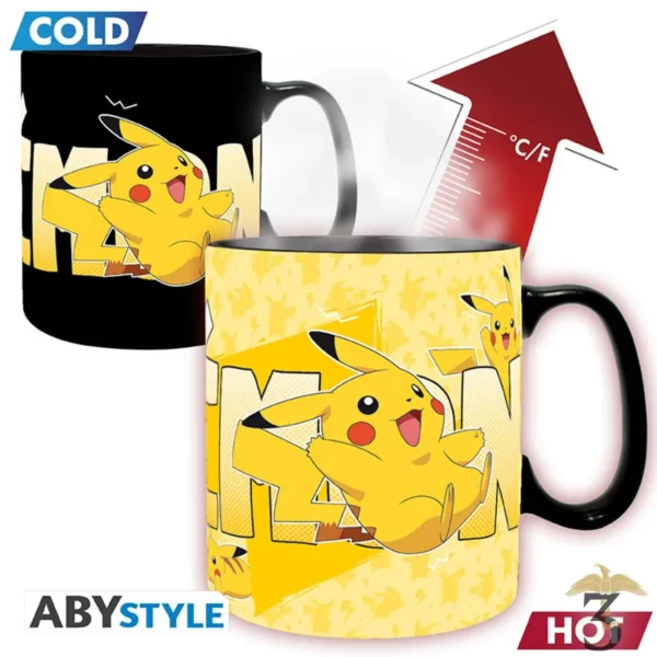 Mug heat change pikachu 460ml – pokemon - Les Trois Reliques, magasin Harry Potter - Photo N°1