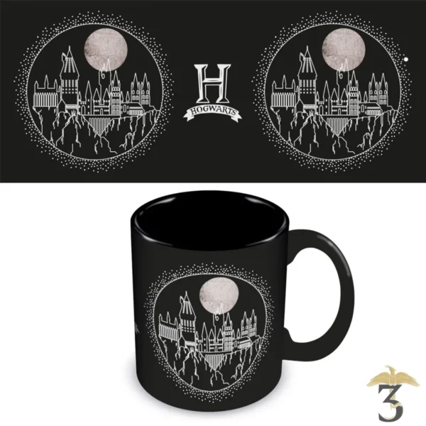 Mug hogwarts noir 315ml - Les Trois Reliques, magasin Harry Potter - Photo N°2