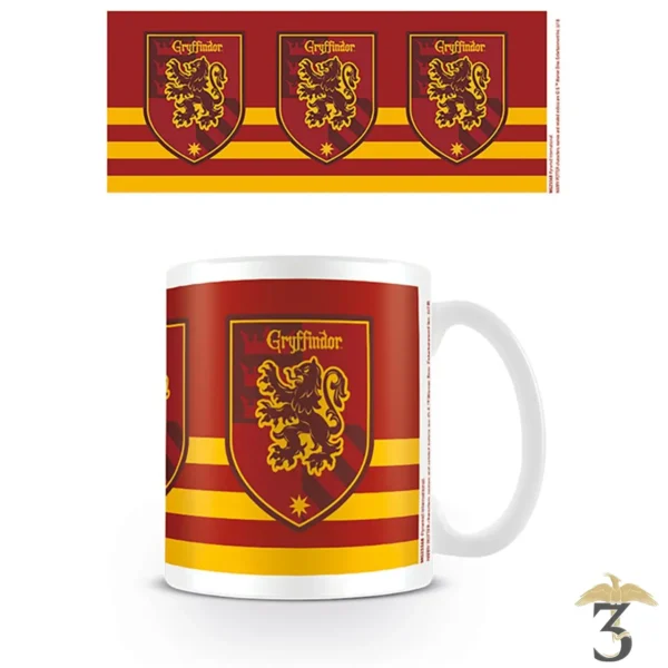 Mug maison raye gryffondor - Les Trois Reliques, magasin Harry Potter - Photo N°1