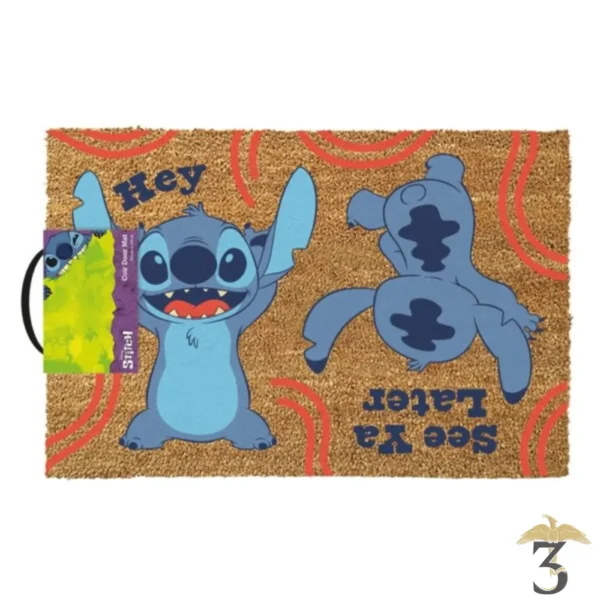 Paillasson see ya later 40×60 – stitch - Les Trois Reliques, magasin Harry Potter - Photo N°1