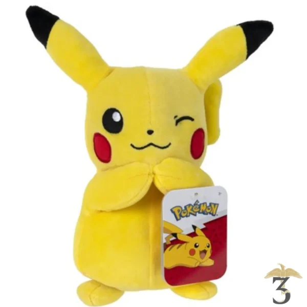 Peluche pikachu 20 cm – pokemon - Les Trois Reliques, magasin Harry Potter - Photo N°1