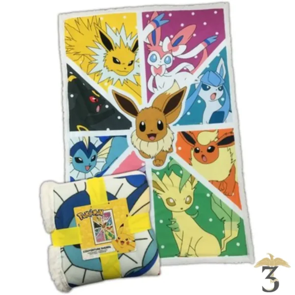 Plaid sherpa evolutions evoli – pokemon - Les Trois Reliques, magasin Harry Potter - Photo N°2