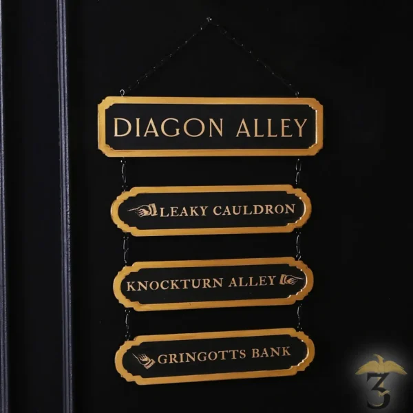 Plaques signalétiques de rue diagon alley - Les Trois Reliques, magasin Harry Potter - Photo N°3