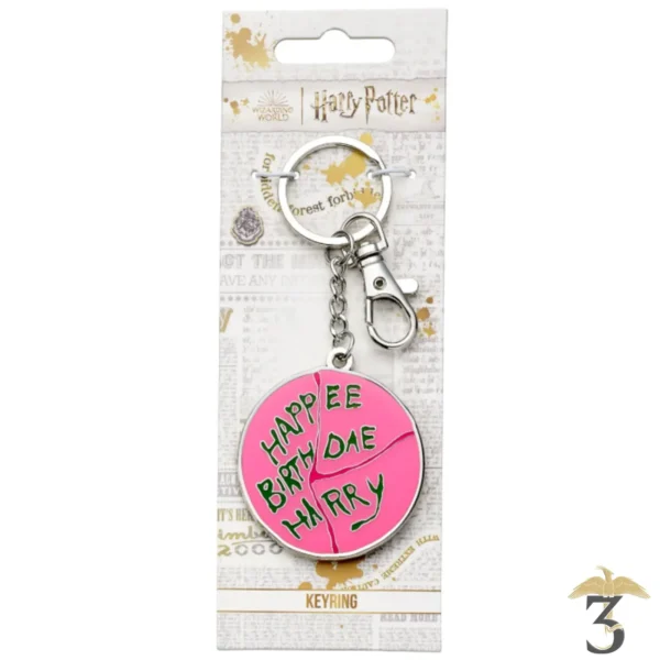 Porte cles gateau hapee birthdae - Les Trois Reliques, magasin Harry Potter - Photo N°2