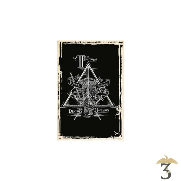 Poster 91,5 x 61 reliques de la mort - Les Trois Reliques, magasin Harry Potter - Photo N°1