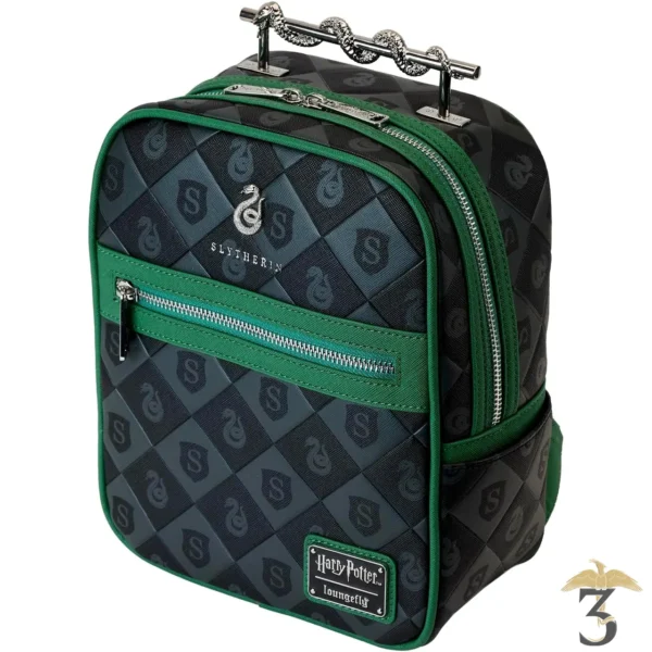 Sac a dos loungefly slytherin metal - Les Trois Reliques, magasin Harry Potter - Photo N°2