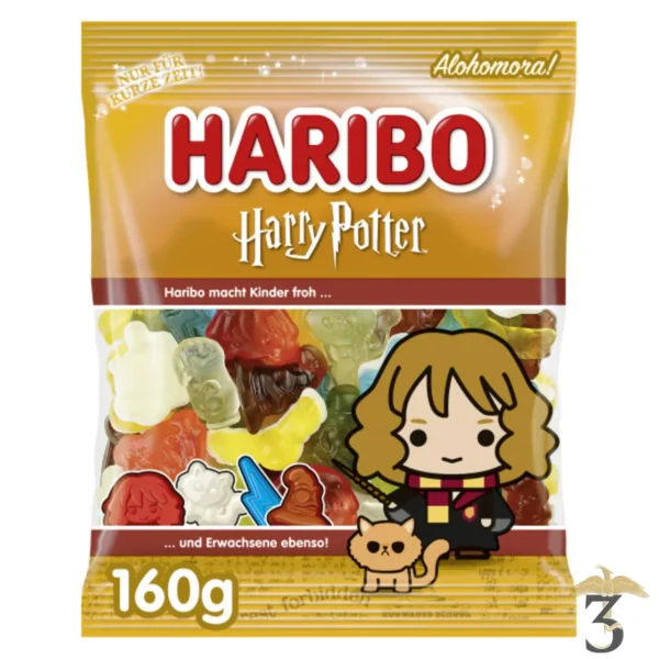 Sachet bonbons harry potter haribo – hermione granger 160g - Les Trois Reliques, magasin Harry Potter - Photo N°1