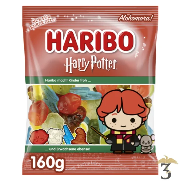 Sachet bonbons harry potter haribo – ron weasley 160g - Les Trois Reliques, magasin Harry Potter - Photo N°1