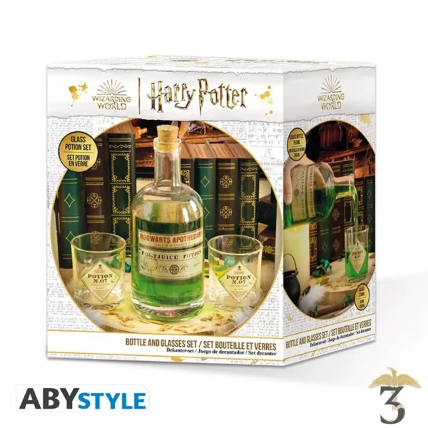 Set bouteille et verres potion - Les Trois Reliques, magasin Harry Potter - Photo N°2