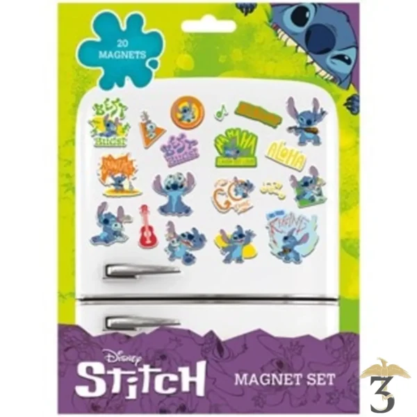 Set d aimants lilo et stitch – stitch - Les Trois Reliques, magasin Harry Potter - Photo N°1