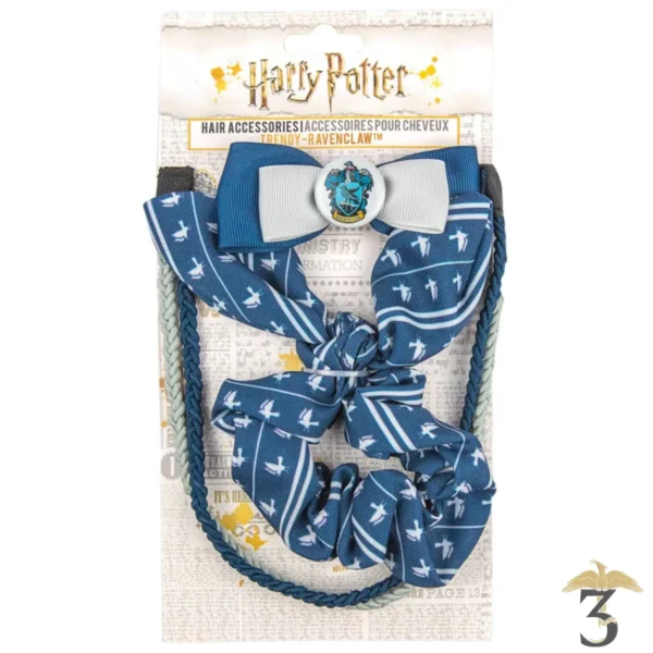 Set de 3 accessoires cheveux serdaigle trendy - Les Trois Reliques, magasin Harry Potter - Photo N°1