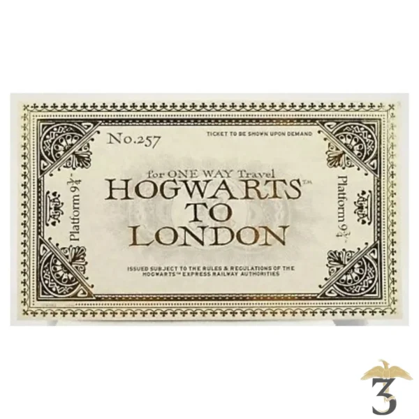 Ticket voie 9 3/4 en chocolat 42g - Les Trois Reliques, magasin Harry Potter - Photo N°1